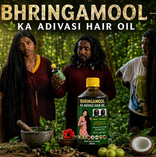 🔻1000 ML  Adivasi Bringamoolaka  Herbal Hair Oil🌿